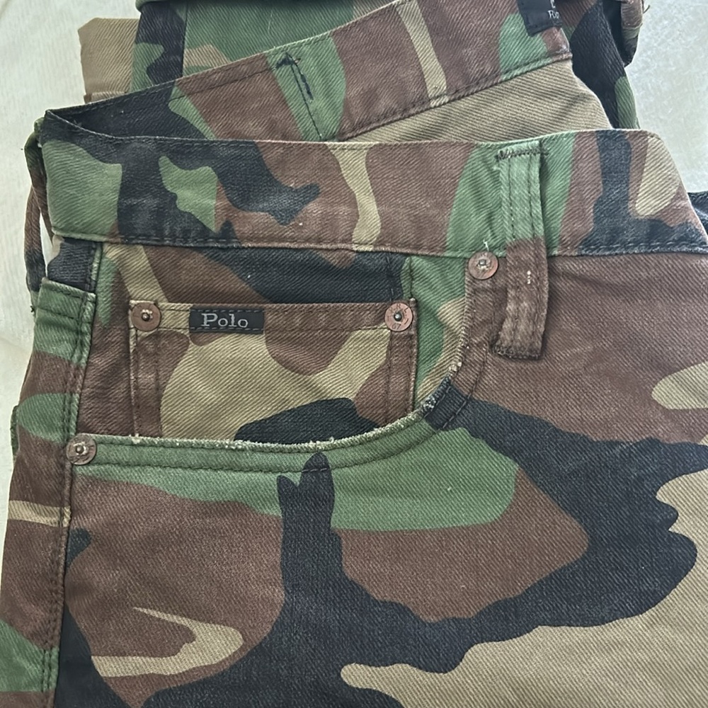 Polo Ralph Lauren Military Army Camouflage 32/30 - Picture 8 of 8